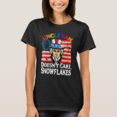 UNCLE SAM DOESN'T CARE SNOWFLAKES Funny American_4 T-shirt (Voorkant)
