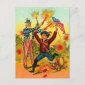 Uncle Sam Fireworks Briefkaart (Voorkant)