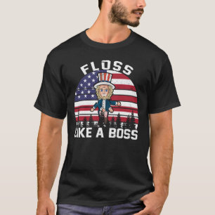 UNCLE SAM Floss Like A Boss TShirt Flossen 4e van