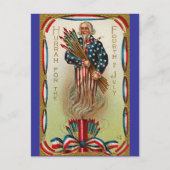 Uncle Sam Forth van juli Briefkaart (Voorkant)