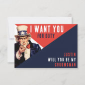 Uncle Sam, ik wil je Groomsman voorstel (Voorkant)