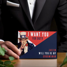 Uncle Sam, ik wil je Groomsman voorstel