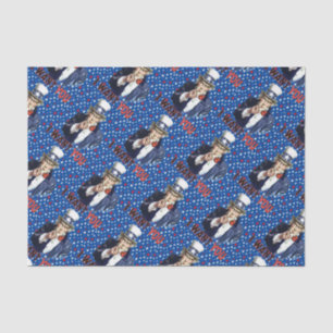 Uncle Sam Ik wil je met sterren en strepen Tissuepapier