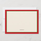 Uncle Sam Kerstfeest Uitnodiging (Achterkant)