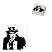 Uncle Sam kunststempel Rubberstempel (Gestempeld)