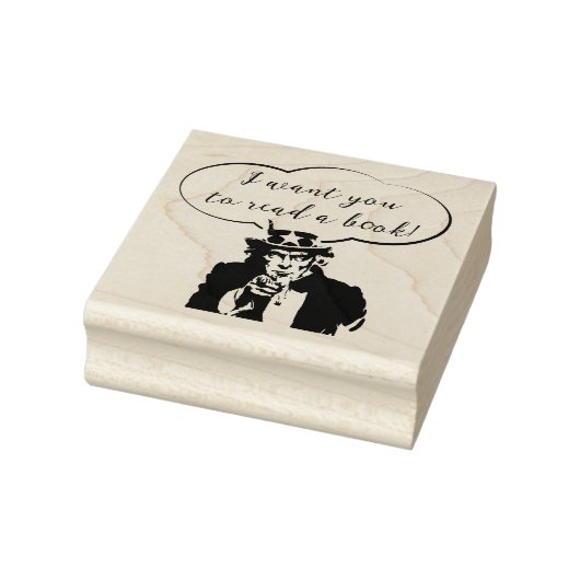 UNCLE SAM LEZEN EEN BOEKRUBBERSTEMP RUBBERSTEMPEL (Stempel)