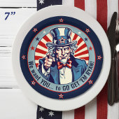  Uncle Sam Military Going Away Party 7" Papieren Bordje