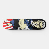  Uncle Sam Patriotic Persoonlijk Skateboard (Horizontaal)