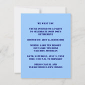 UNCLE SAM POINTING Party INVITATION ~EZ2 CUSTOMIZE Kaart (Achterkant)