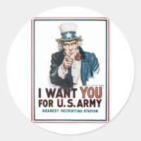 Uncle Sam Poster, Amerika. Ik wil je voor...