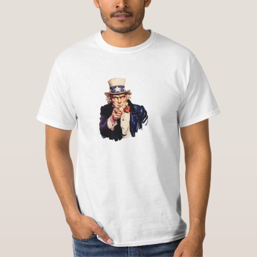 UNCLE SAM-PUNT T-SHIRT (Voorkant)