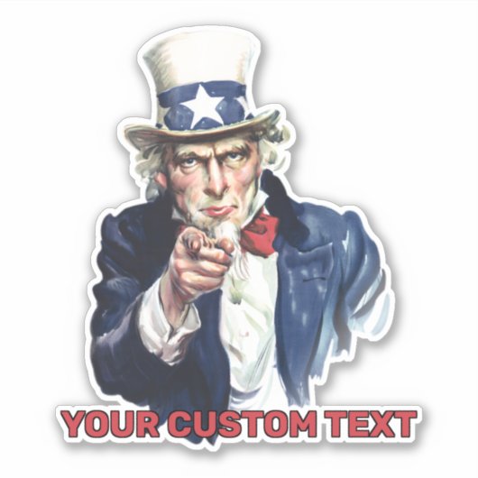 Uncle Sam Recruiting Sticker (Voorkant)