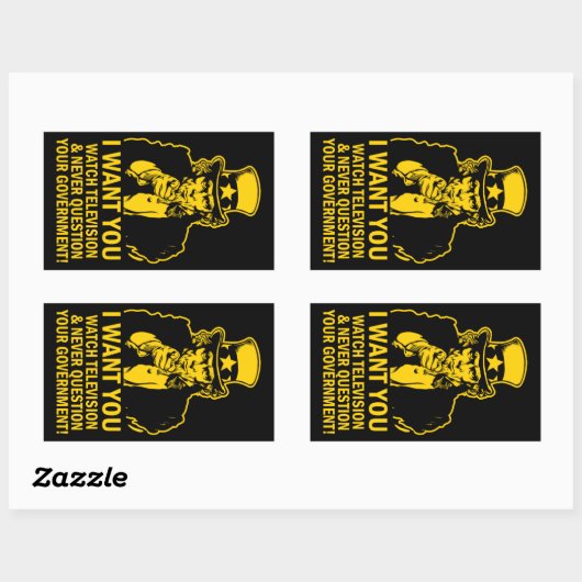 Uncle Sam Satire Sticker (Vel)