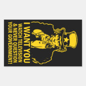 Uncle Sam Satire Sticker (Voorkant)