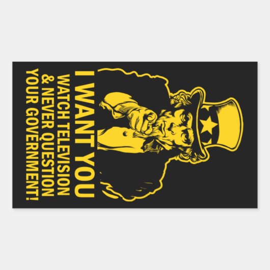 Uncle Sam Satire Sticker (Voorkant)