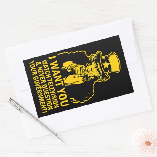 Uncle Sam Satire Sticker (Envelop)
