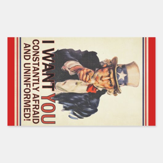 Uncle Sam Satire Sticker Set (Voorkant)