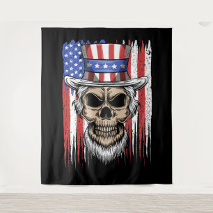 Uncle Sam Skull Wandkleed
