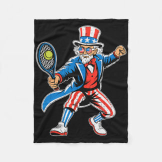 Uncle Sam Softll American Flag Usa Sport 4th Of Ju Fleece Deken