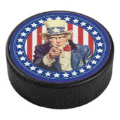 Uncle Sam Stars & Stripes Hockey Puck (3/4)