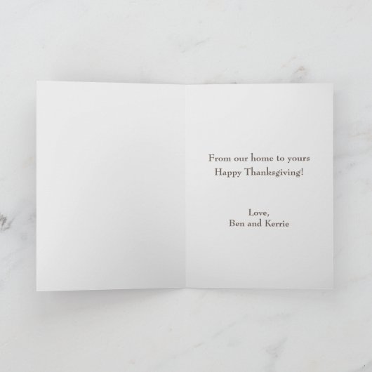  Uncle Sam Thanksgiving Groeten Custom Feestdagen Kaart (Binnen)