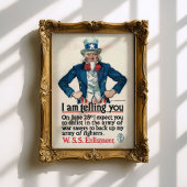Uncle Sam tijdens de Eerste Wereldoorlog Poster