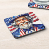 Uncle Sam USA Bier Onderzetter (Linkerzijde)