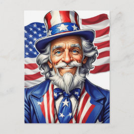 Uncle Sam USA Briefkaart