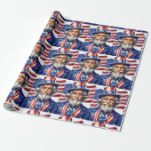 Uncle Sam USA Cadeaupapier (Uitgerold)