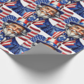 Uncle Sam USA Cadeaupapier (Hoek)