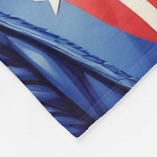 Uncle Sam USA Fleece Deken (Hoek)