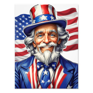 Uncle Sam USA Foto Afdruk