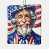 Uncle Sam USA Keramisch Ornament (Links)