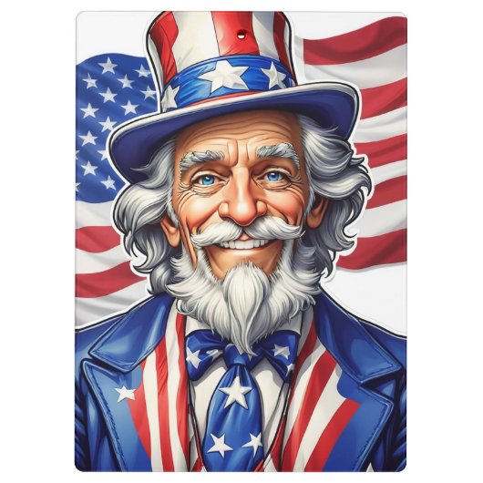 Uncle Sam USA Klembord (Achterkant)