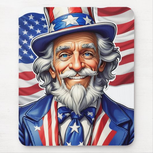 Uncle Sam USA Muismat (Voorkant)