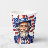Uncle Sam USA Papieren Bekers (Links)