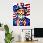 Uncle Sam USA Poster (Thuiskantoor)
