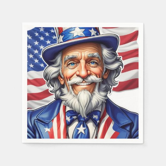 Uncle Sam USA Servet (Voorkant)