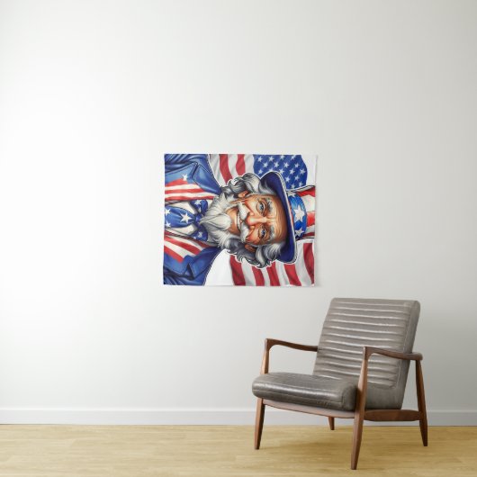 Uncle Sam USA Wandkleed (In Situ (horizontaal))