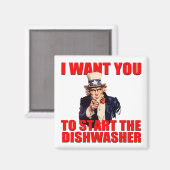Uncle Sam Vaatwasser magneet (Voorkant / Achterkant)