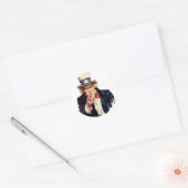 Uncle Sam Vector Ronde Sticker (Envelop)