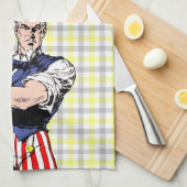 Uncle Sam Wants Your Dishes Towel Theedoek (Quarter Fold)