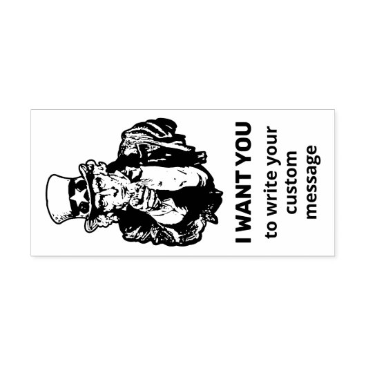 Uncle Sam Zelfinking Stempel (Design)