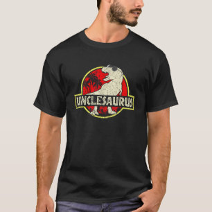 Uncle Saurus Dinosaur Unclesaurus T Rex Family Mat T-shirt