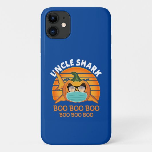 Uncle Shark Boo Boo Shirt Pompoen Halloween Uncle Case-Mate iPhone Case (Achterkant)