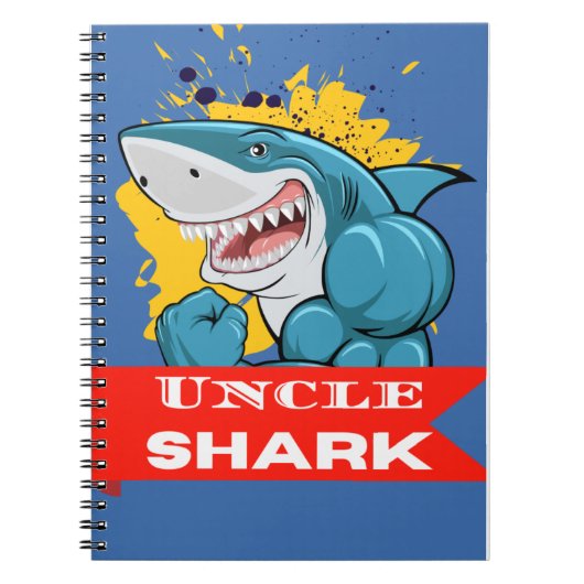 UNCLE SHARK NOTITIEBOEK (Voorkant)