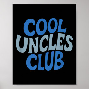 Uncle Shirt Cool Uncles Club, Beste Oom ooit Plezi Poster