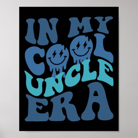Uncle Shirt Groovy In Mijn Cool Uncle Era Vaders D Poster (Voorkant)