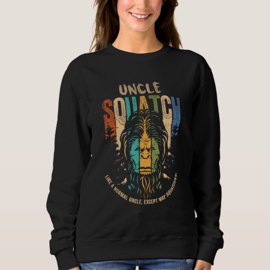 Uncle Squatch - Grappig Bigfoot Sasquatch Cryptid  Trui (Voorkant)