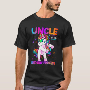 Uncle the Birthday Princess Girl Dabbing Unicor T-shirt